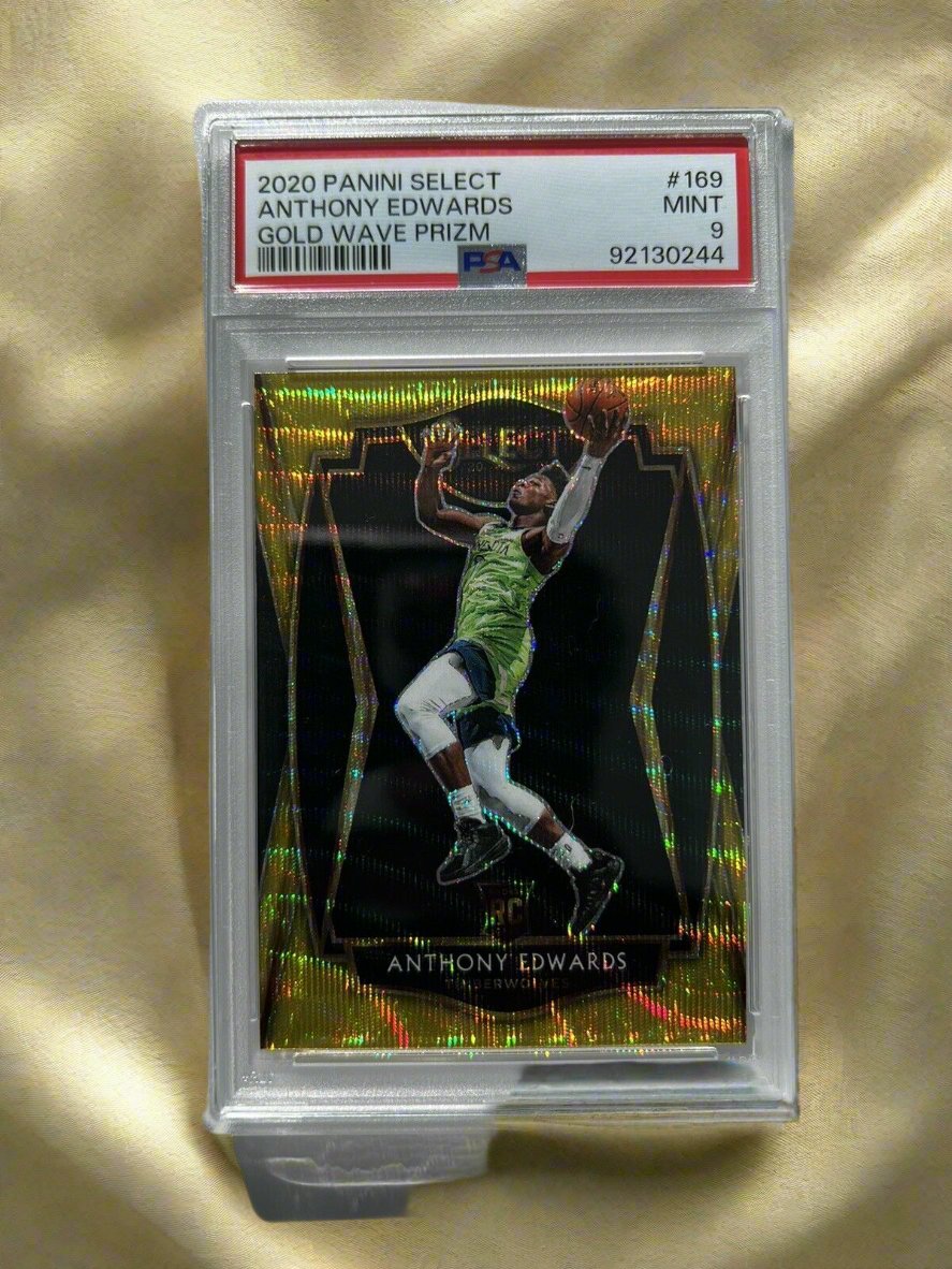 Anthony Edwards SSP Gold Wave Select Premier Level RC 2020-21 Select Rookie